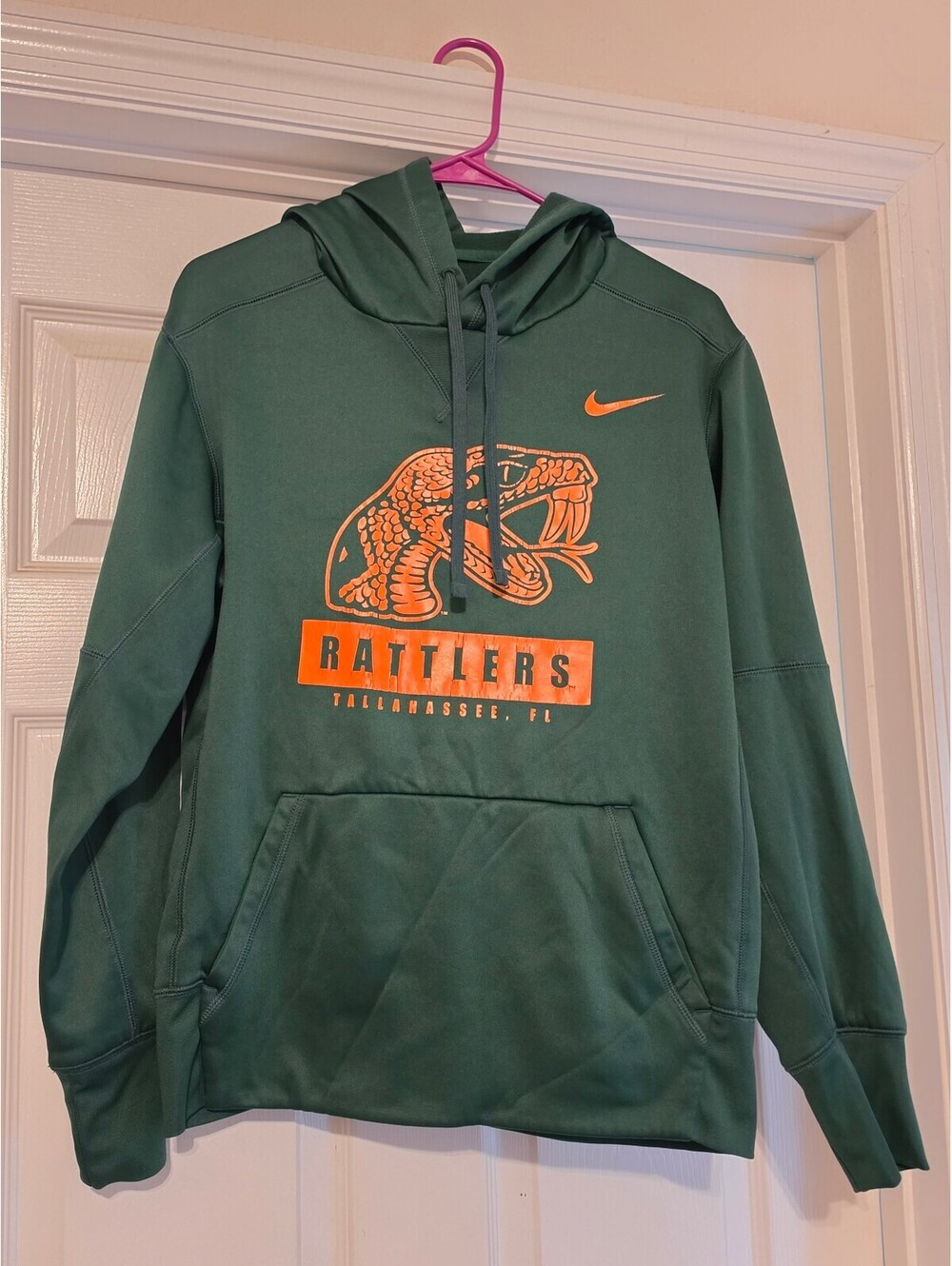 Nike Florida A and M Rattlers green pullover hoodie medium
